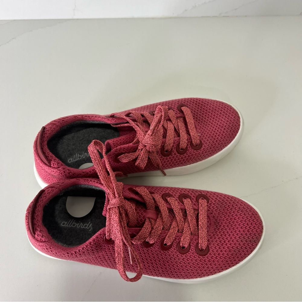 Allbirds Womens Tree Piper Sneakers Lux Pink Lightweight Washable Shoes Size 7 - Picture 13 of 16